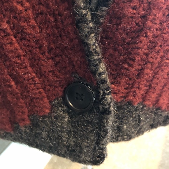 Maison Scotch Quality Jacket Cardigan Pure Wool Lined with Tassel Sleeves - Picture 4 of 11